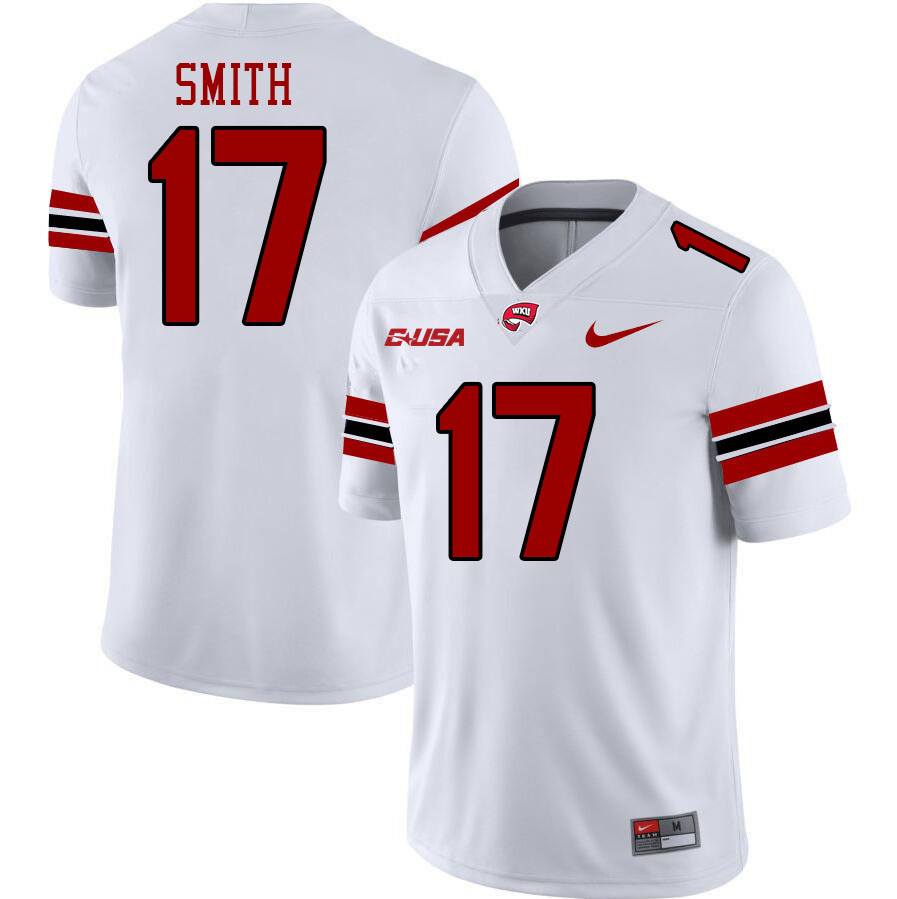 Western Kentucky Hilltoppers #17 Dalvin Smith College Football Jerseys Stitched Sale-White